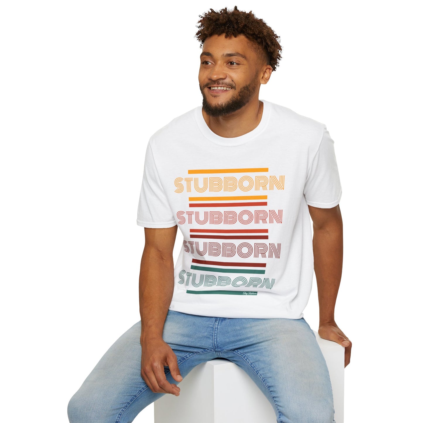 Stay Stubborn Retro - Men's T-Shirt