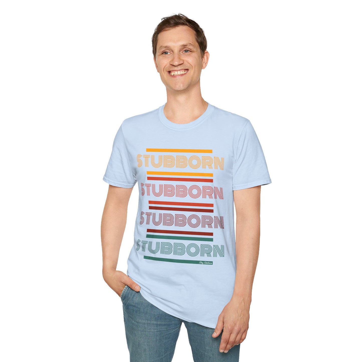 Stay Stubborn Retro - Men's T-Shirt