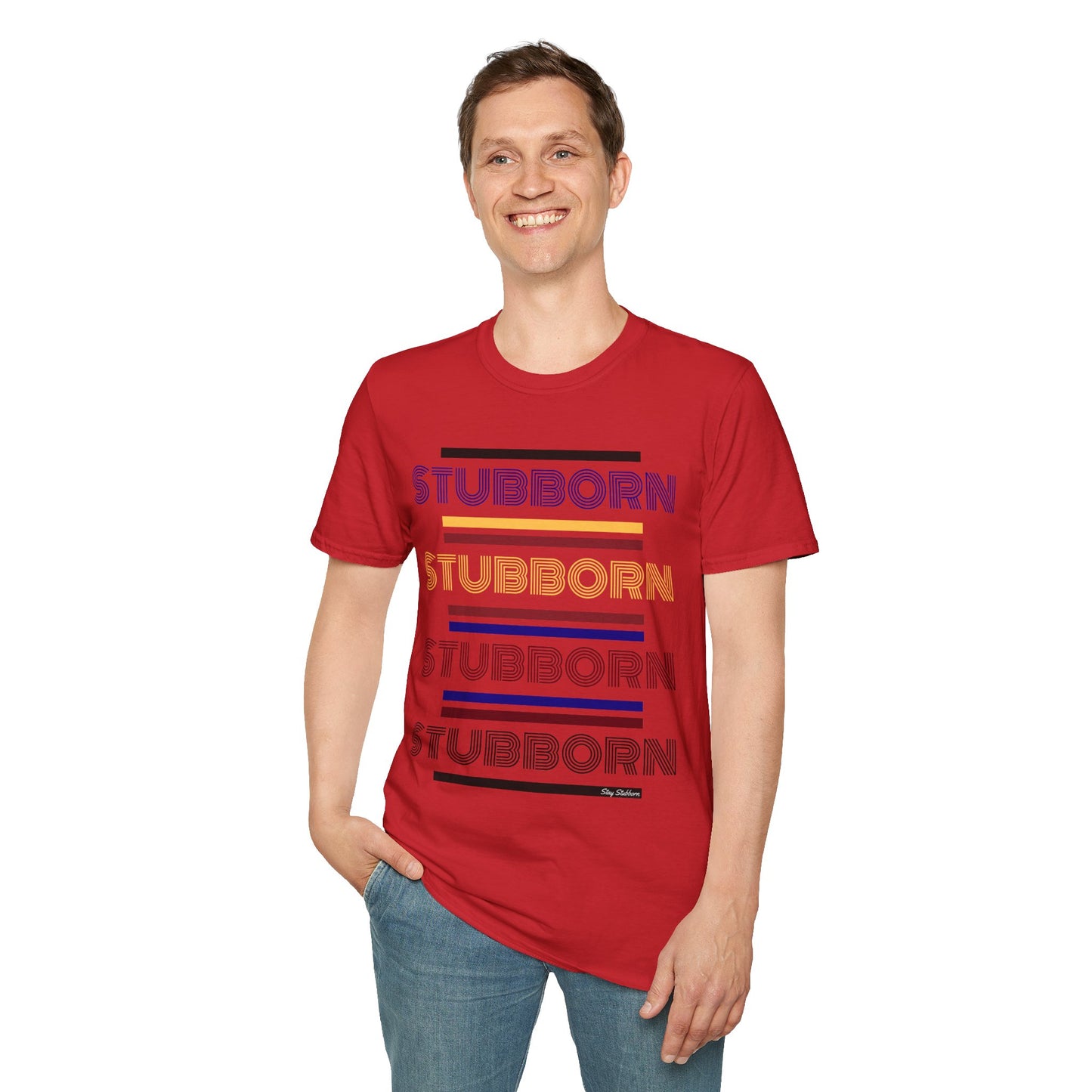 Stay Stubborn Retro - Men's T-Shirt
