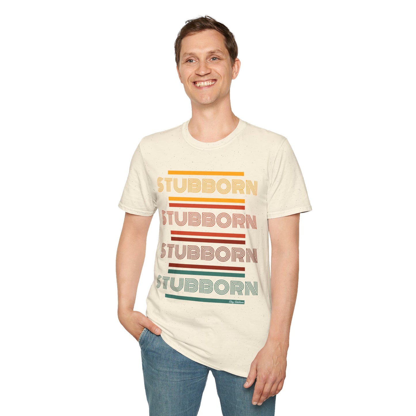Stay Stubborn Retro - Men's T-Shirt