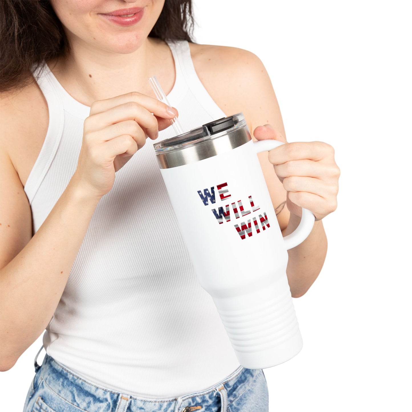 We Will Win - 40oz Insulated Travel Mug -
