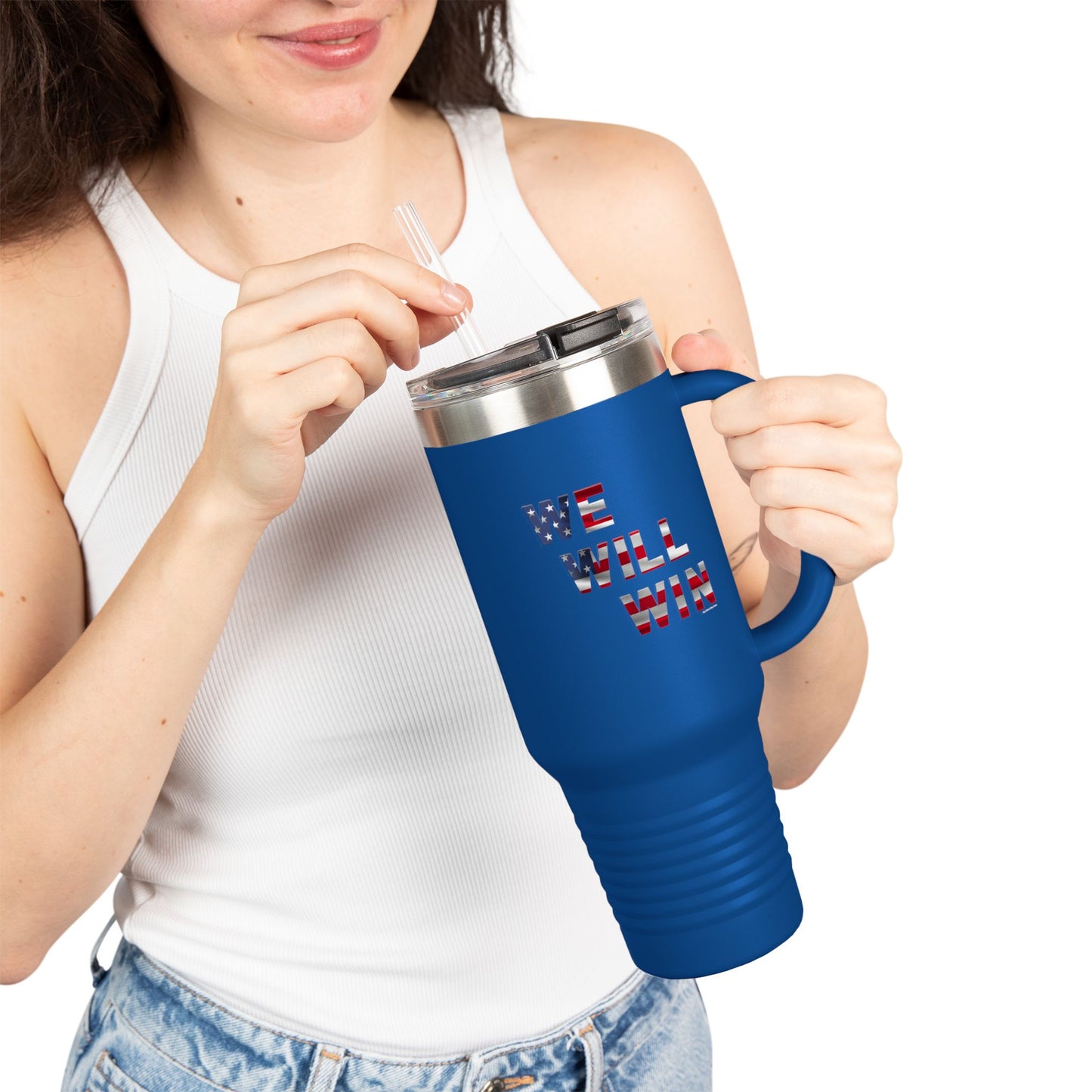 We Will Win - 40oz Insulated Travel Mug -