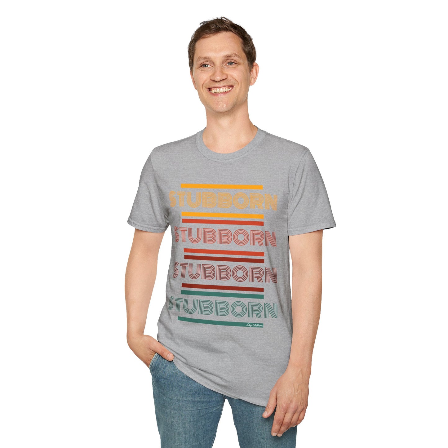 Stay Stubborn Retro - Men's T-Shirt