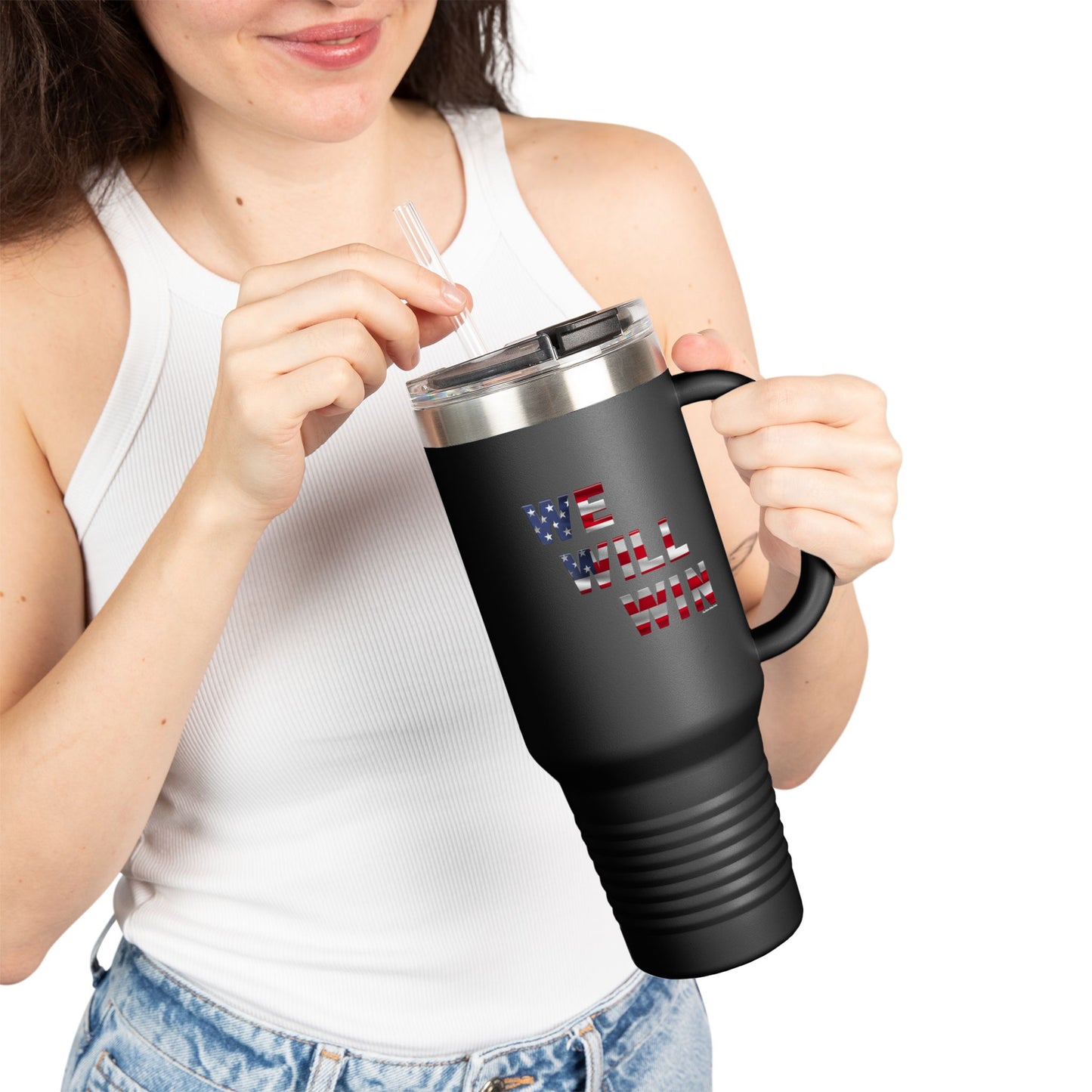 We Will Win - 40oz Insulated Travel Mug -