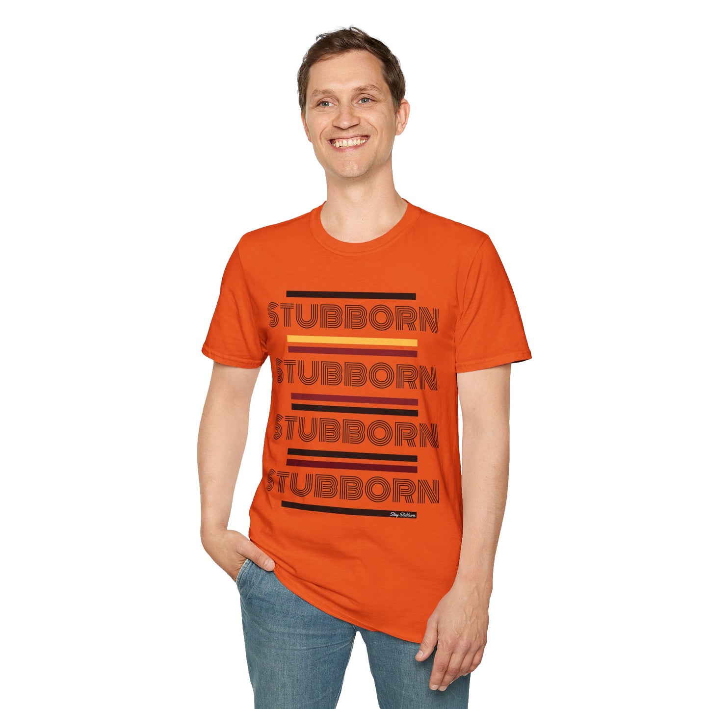 Stay Stubborn Retro - Men's T-Shirt