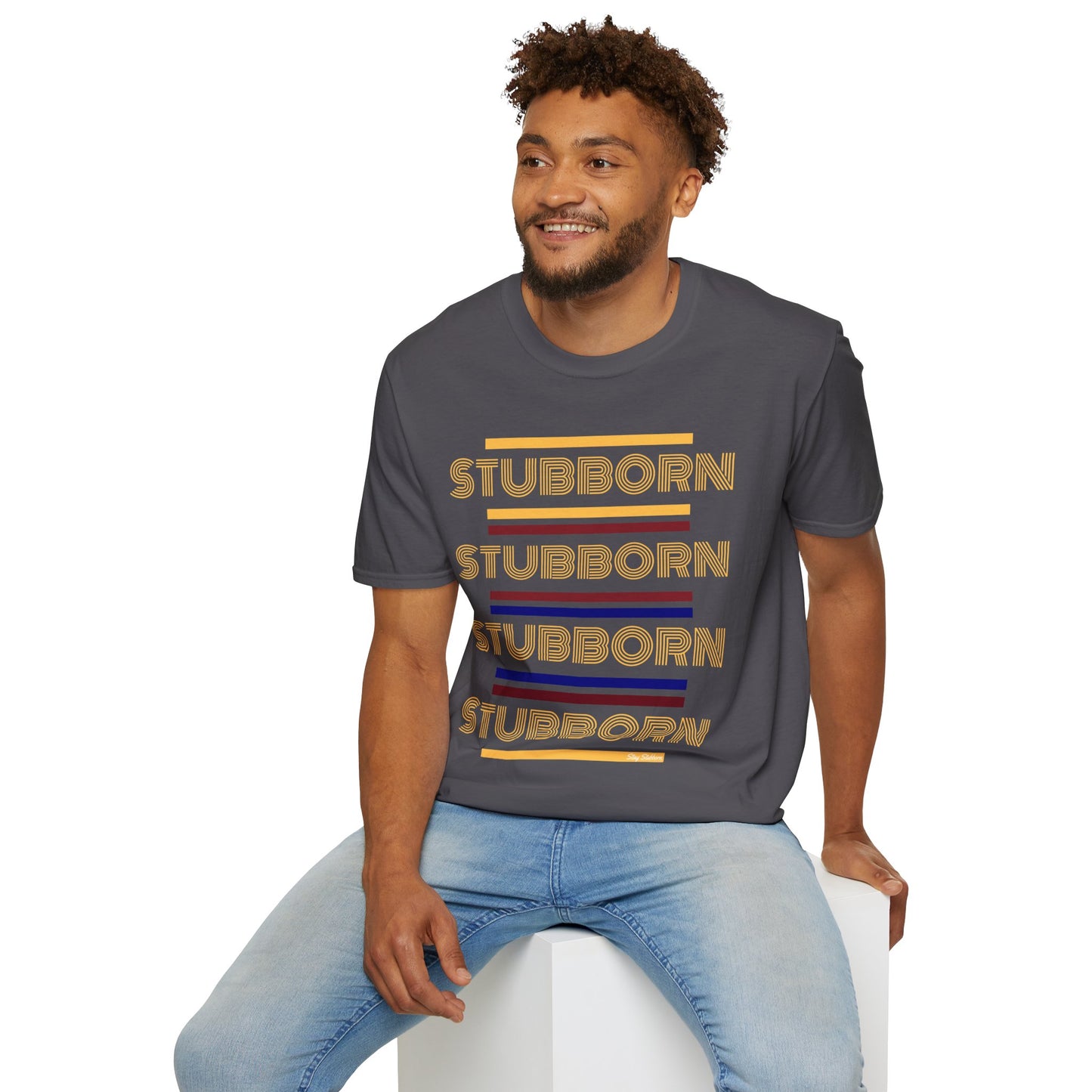 Stay Stubborn Retro - Men's T-Shirt