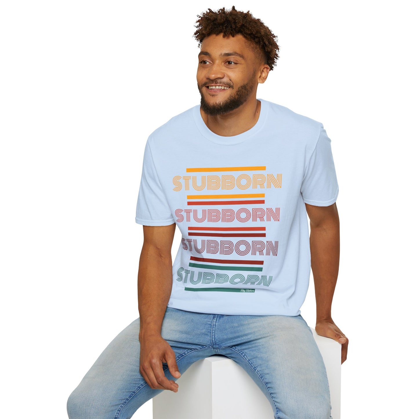 Stay Stubborn Retro - Men's T-Shirt