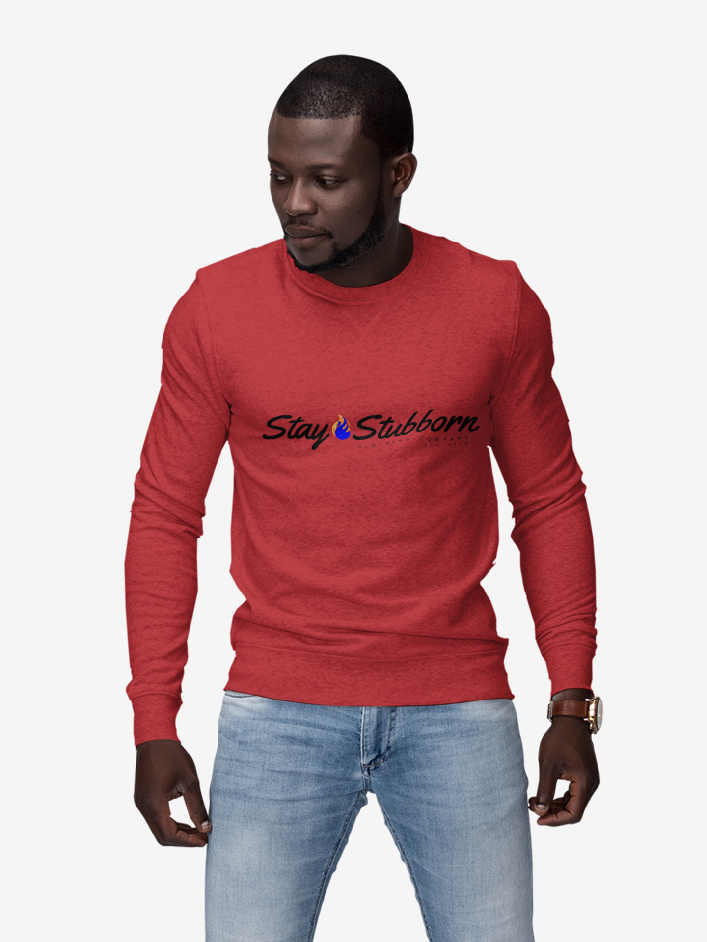 Stubborn - Men's Crewneck Sweatshirt