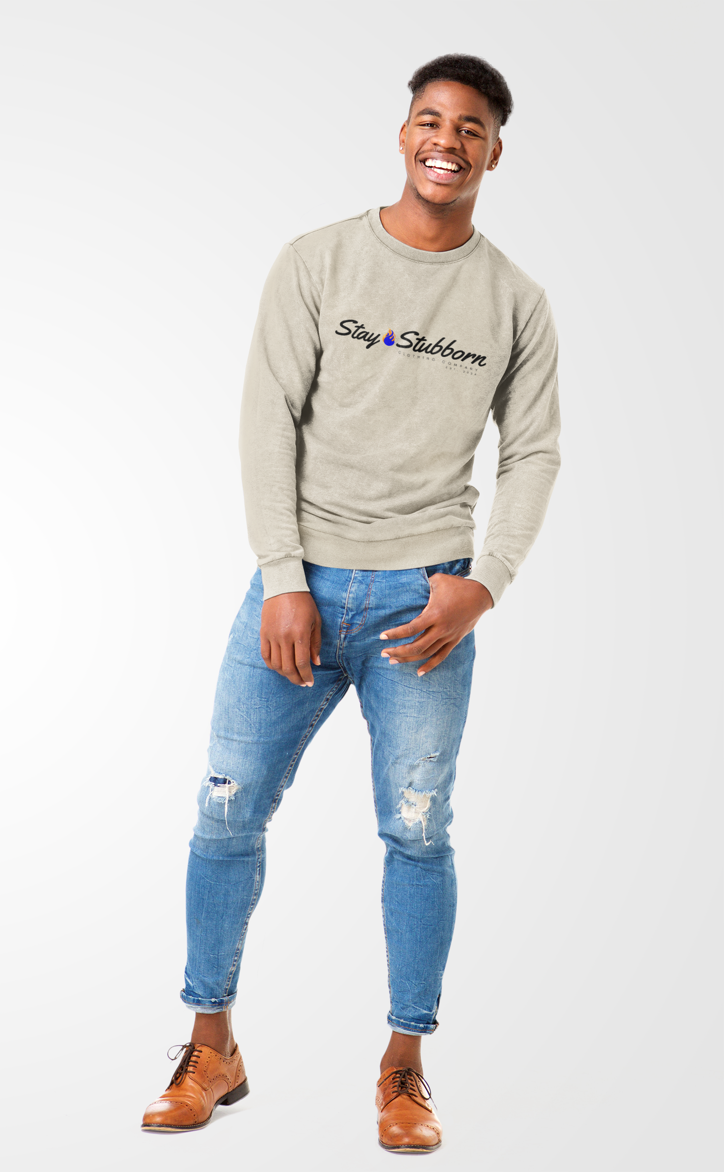 Stubborn - Men's Crewneck Sweatshirt