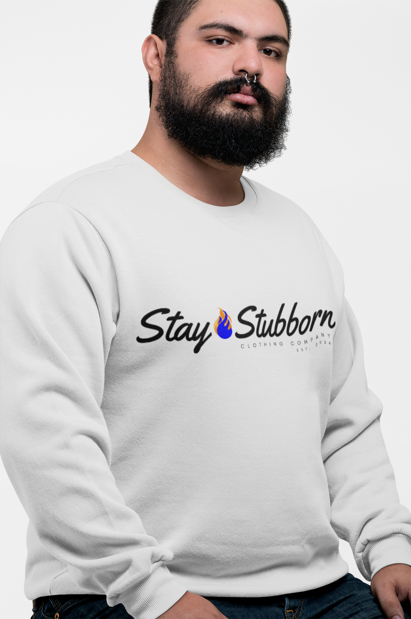 Stubborn - Men's Crewneck Sweatshirt
