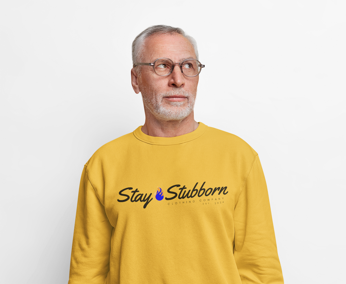 Stubborn - Men's Crewneck Sweatshirt