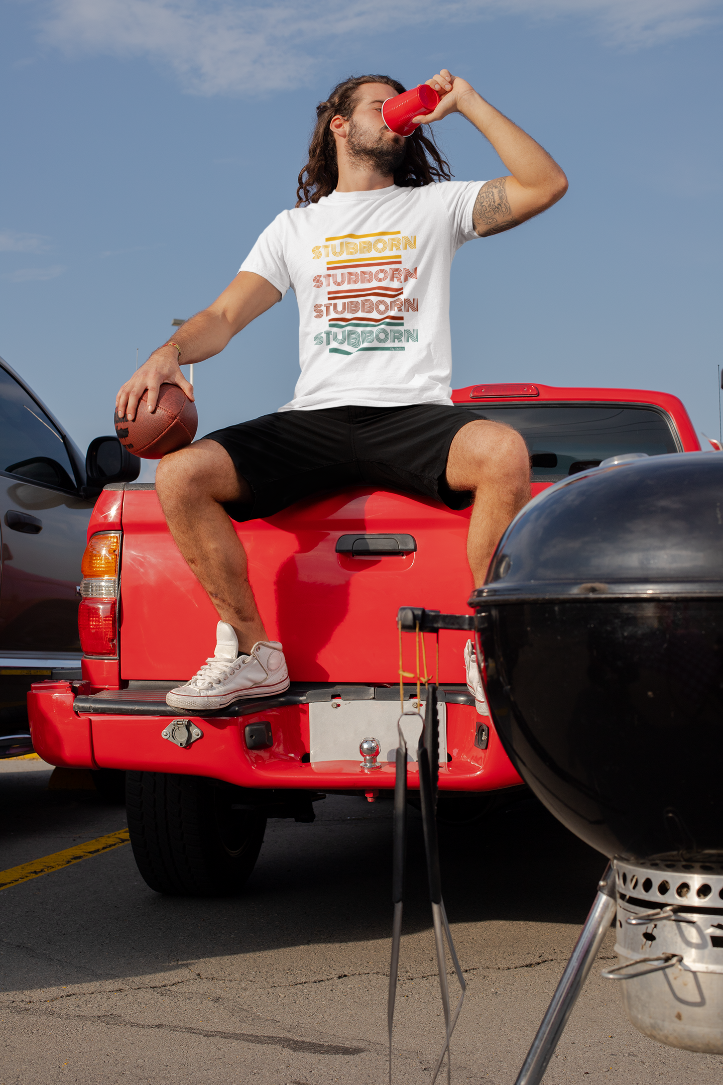 Stay Stubborn Retro - Men's T-Shirt