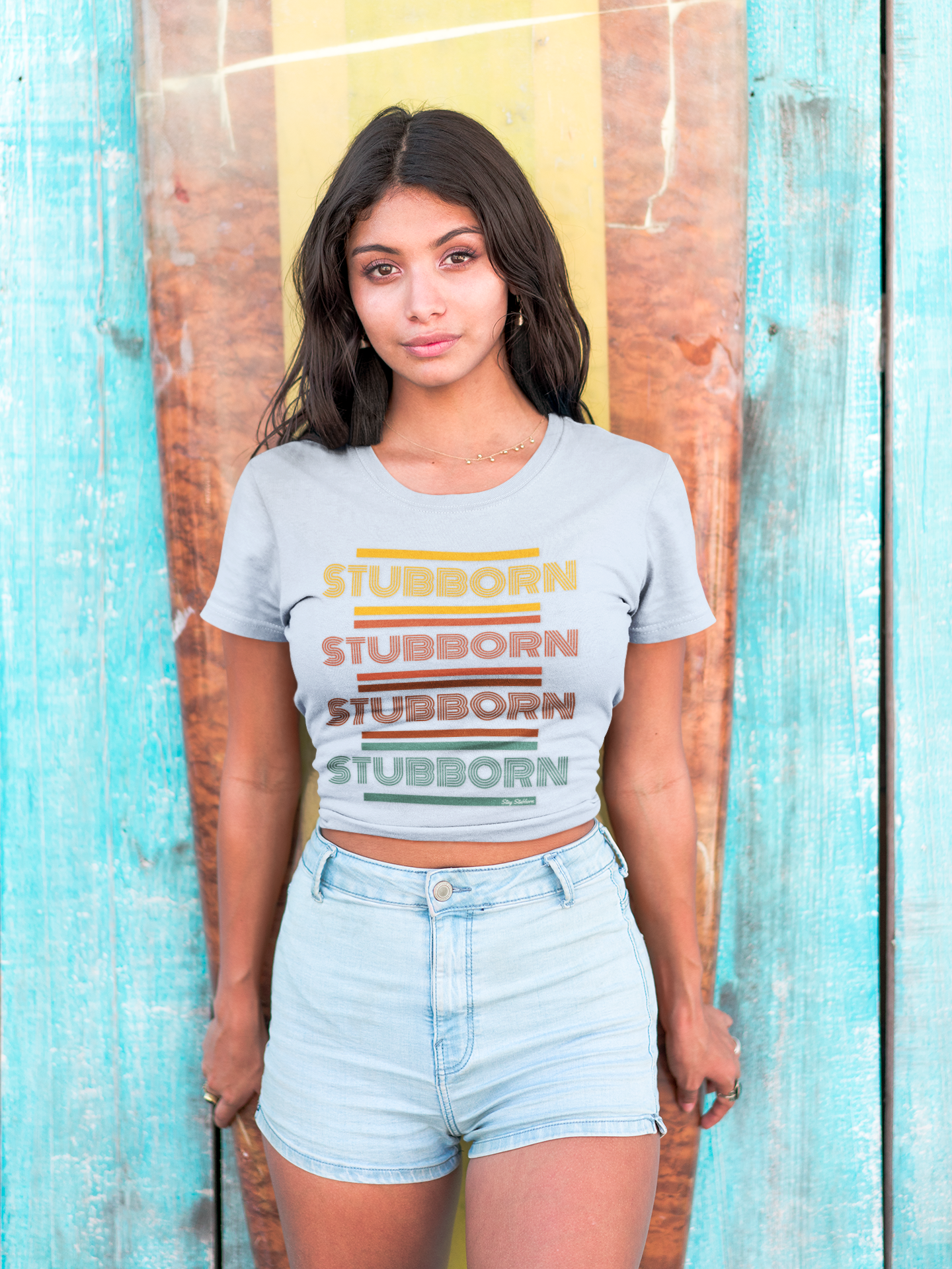 Stay Stubborn Retro - Women's T-Shirt