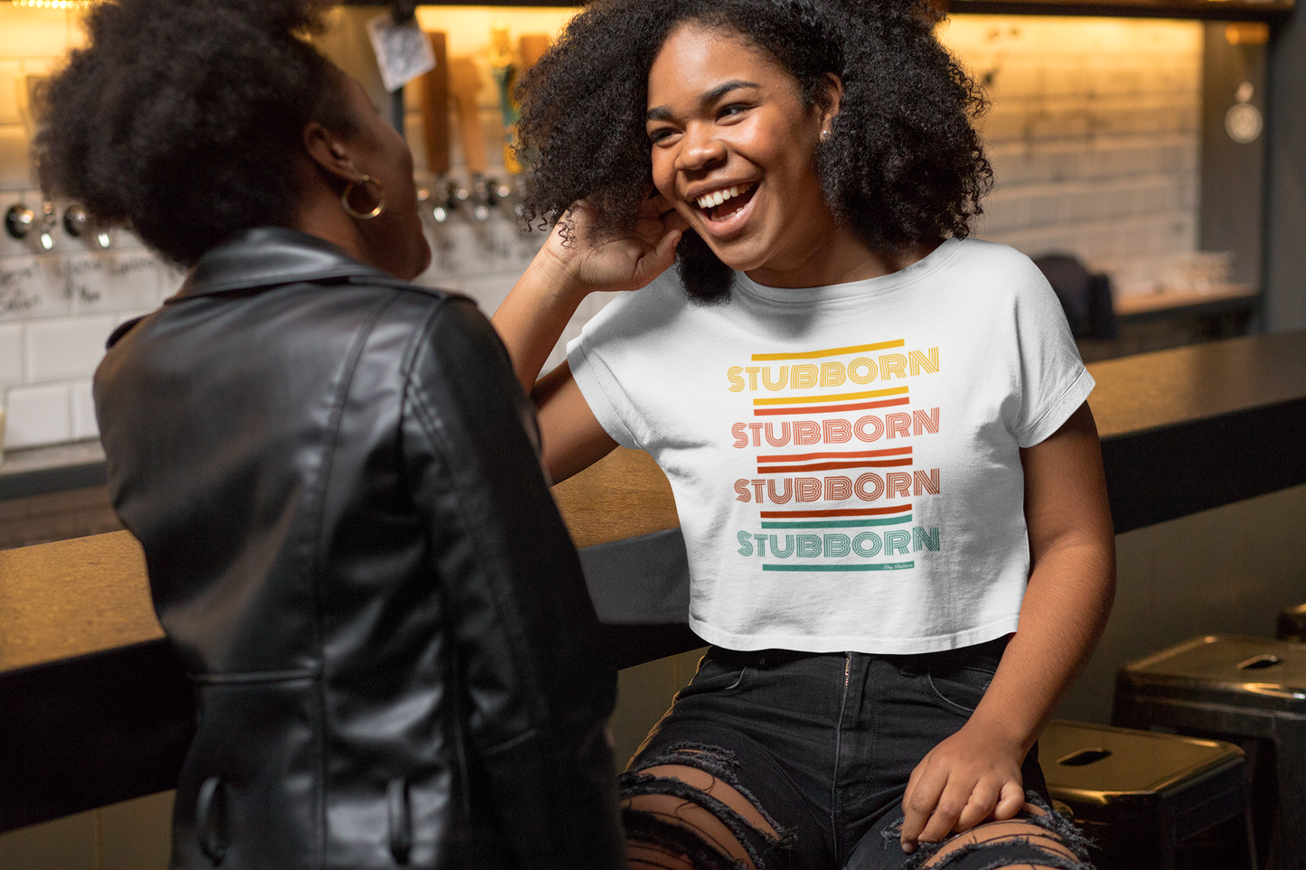 Stay Stubborn Retro - Women's T-Shirt