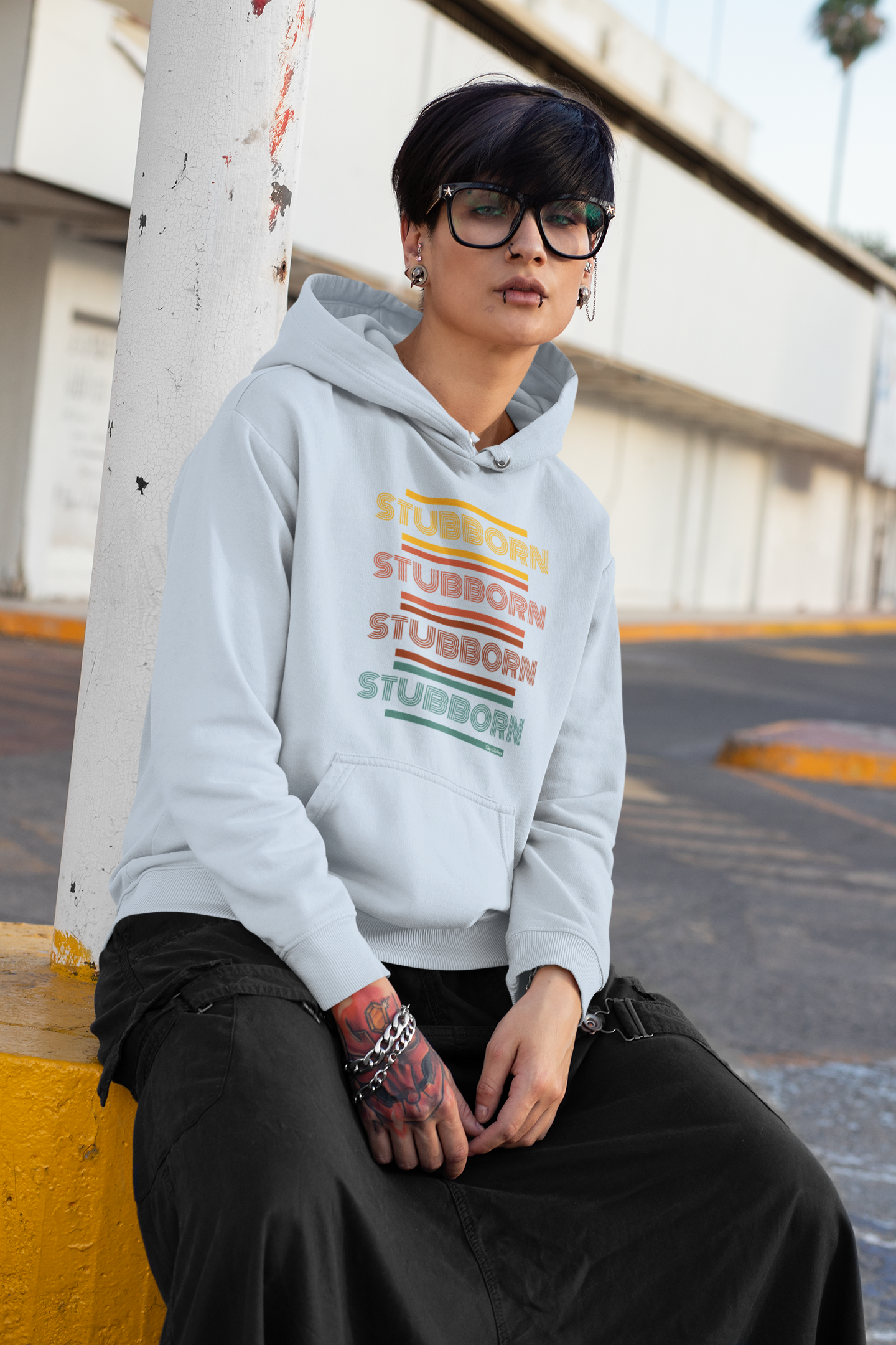 Stay Stubborn Retro - Women's Hoodie