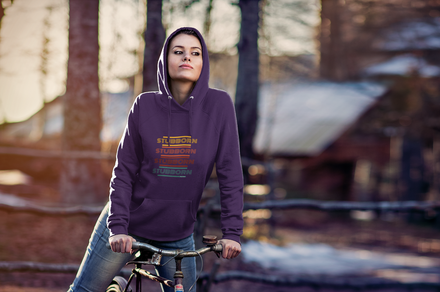 Stay Stubborn Retro - Women's Hoodie