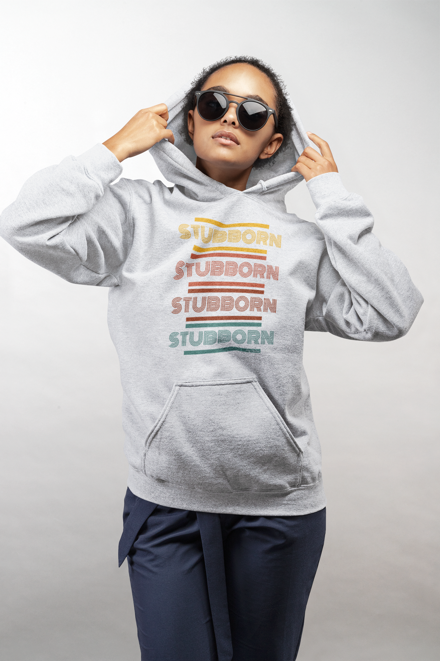Stay Stubborn Retro - Women's Hoodie