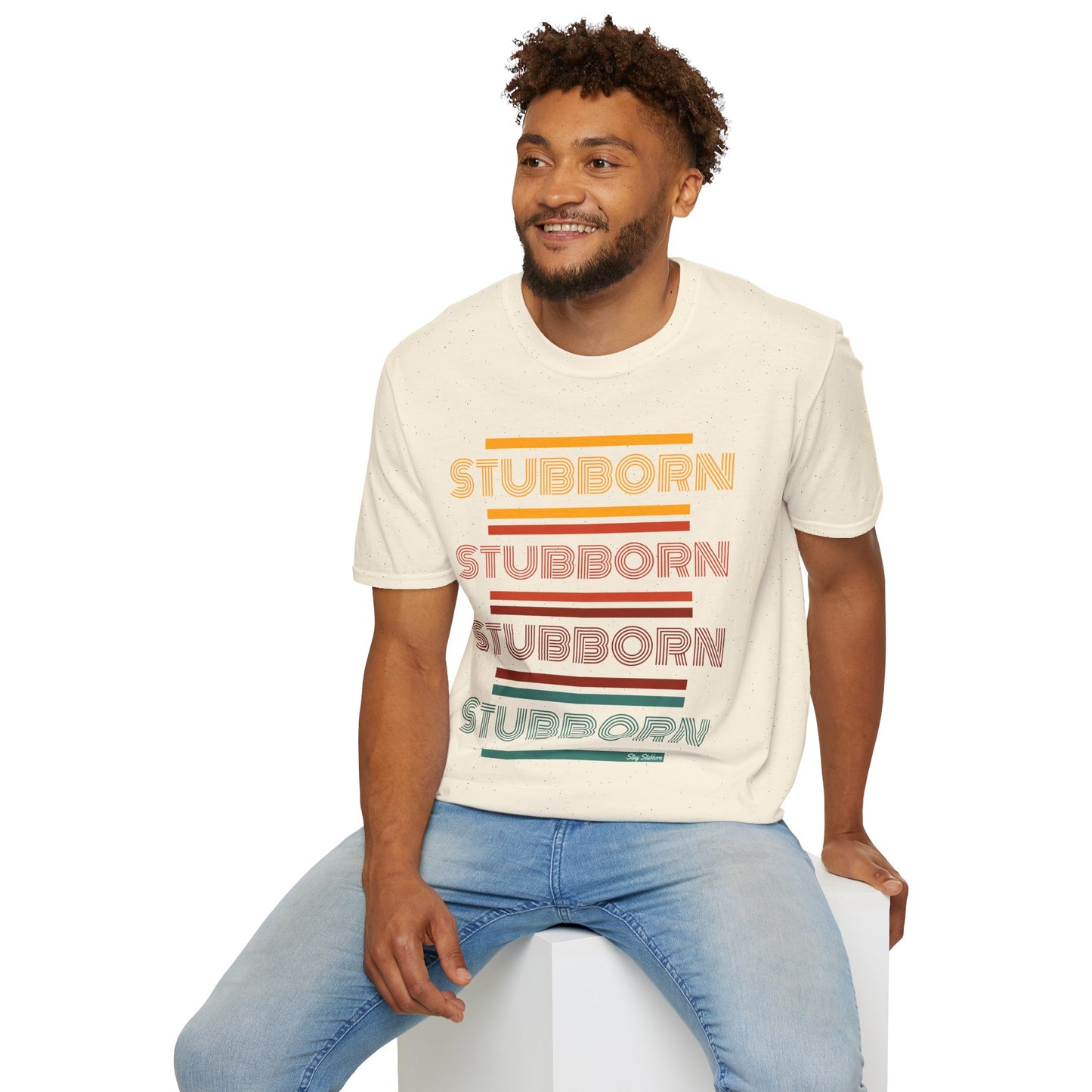Stay Stubborn Retro - Men's T-Shirt