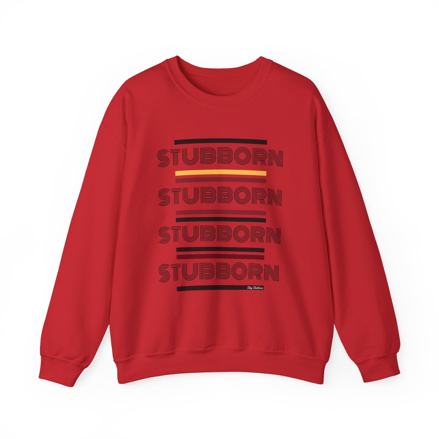 Stay Stubborn Retro - Women's Crewneck Sweatshirt