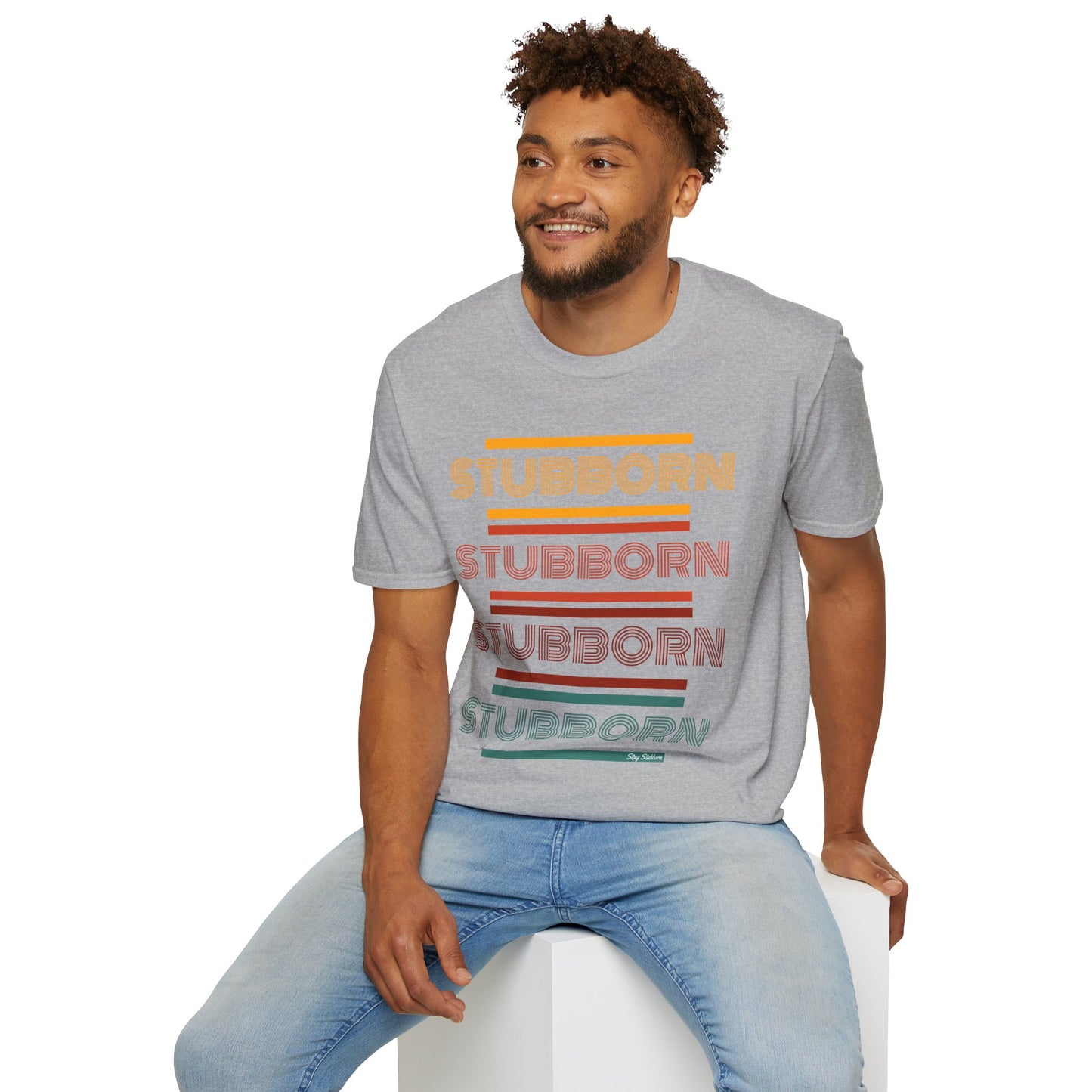 Stay Stubborn Retro - Men's T-Shirt
