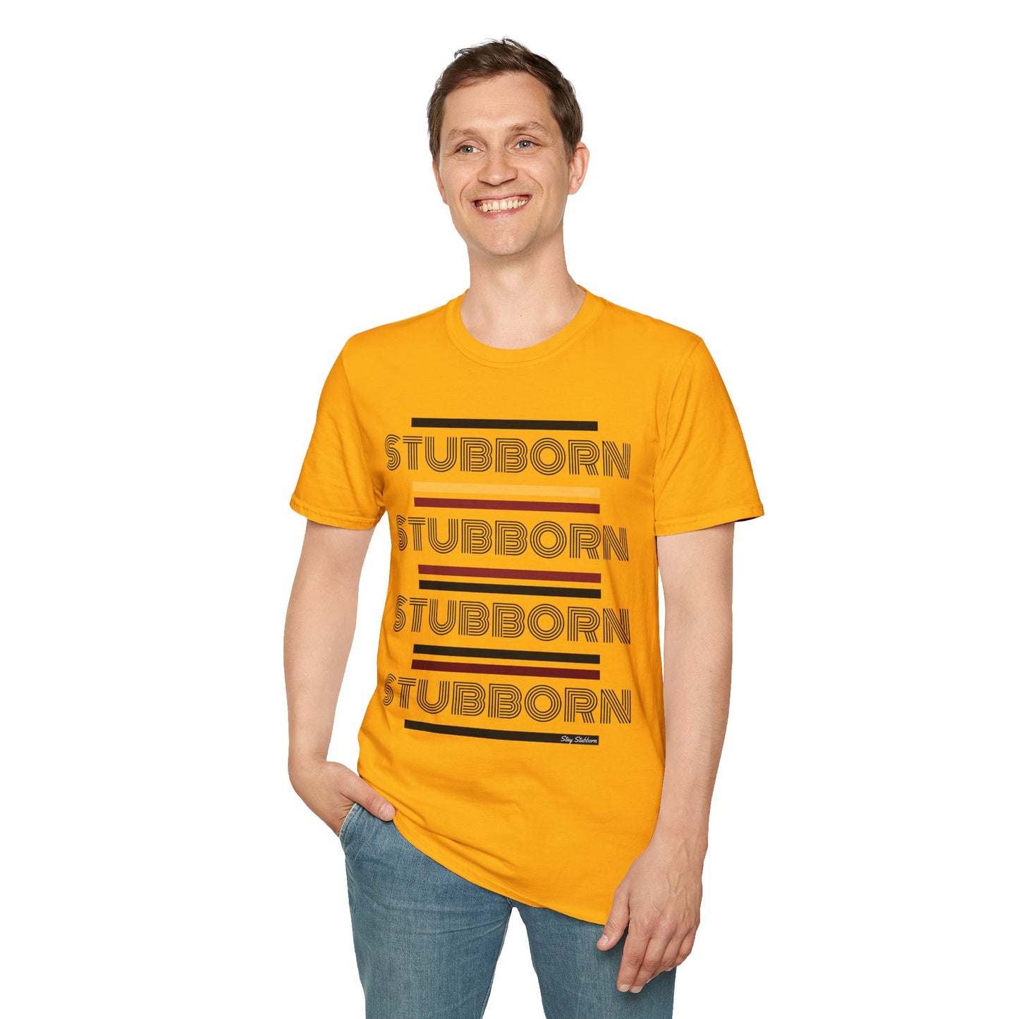 Stay Stubborn Retro - Men's T-Shirt