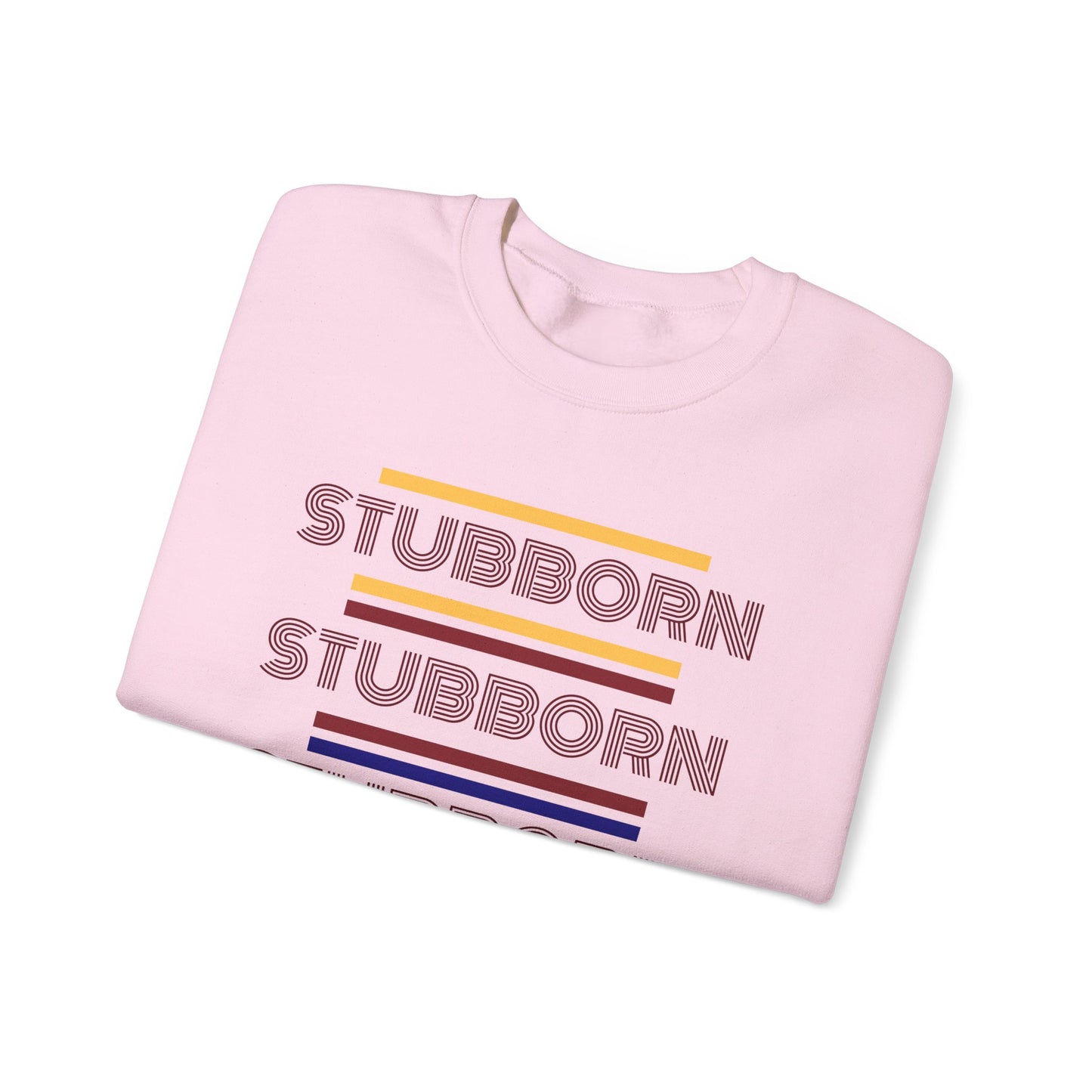 Stay Stubborn Retro - Men's Crewneck Sweatshirt