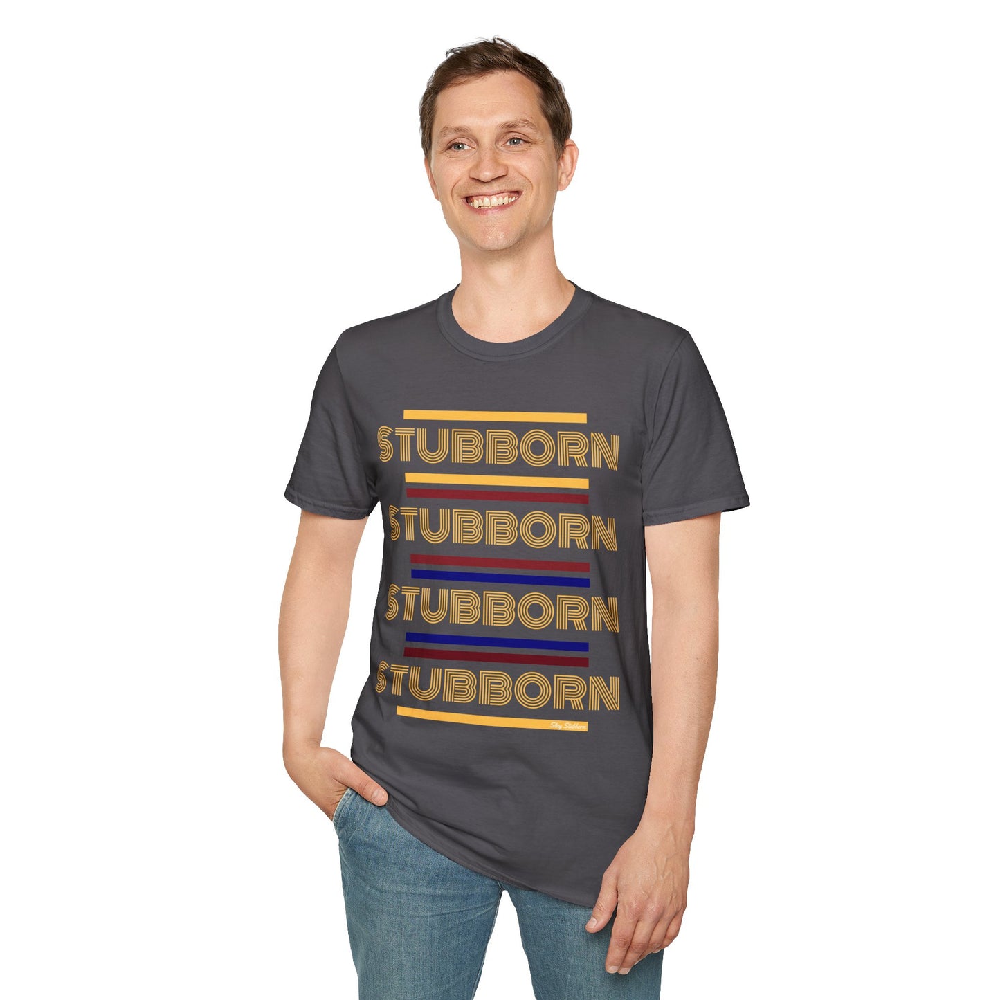 Stay Stubborn Retro - Men's T-Shirt