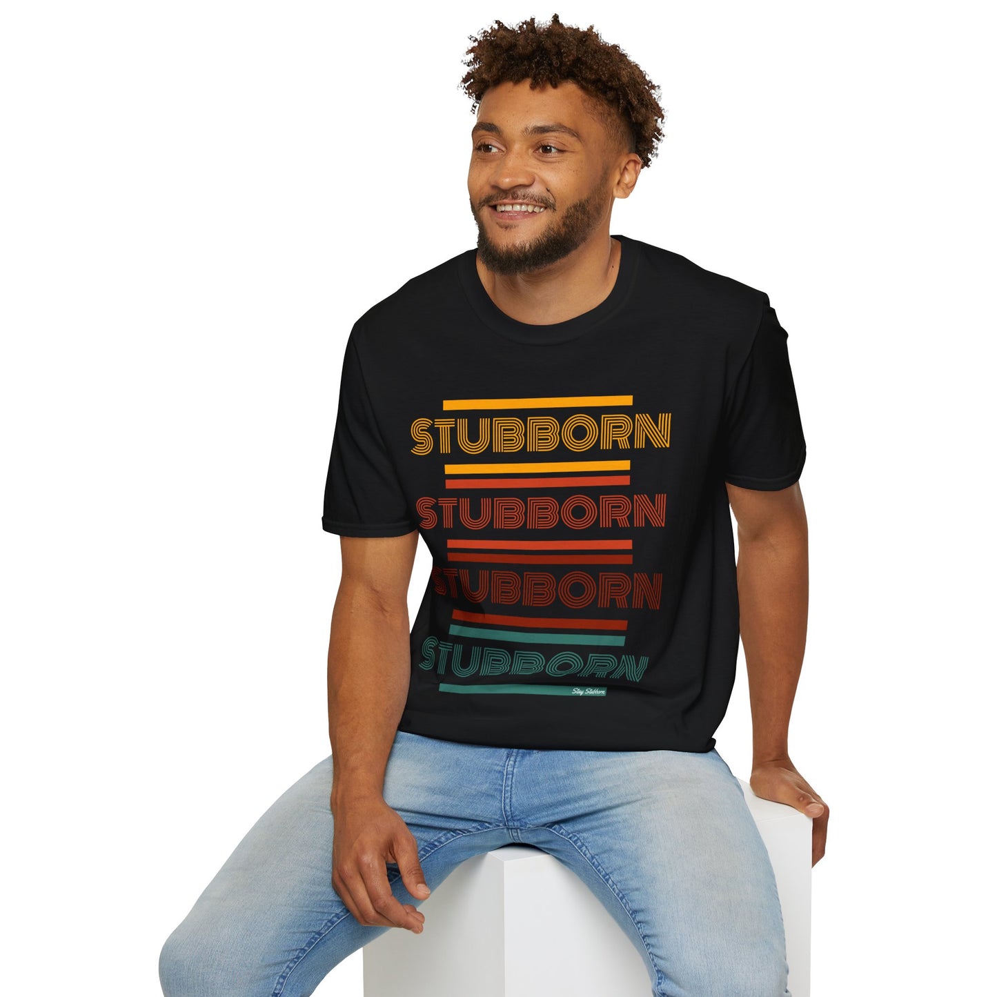 Stay Stubborn Retro - Men's T-Shirt