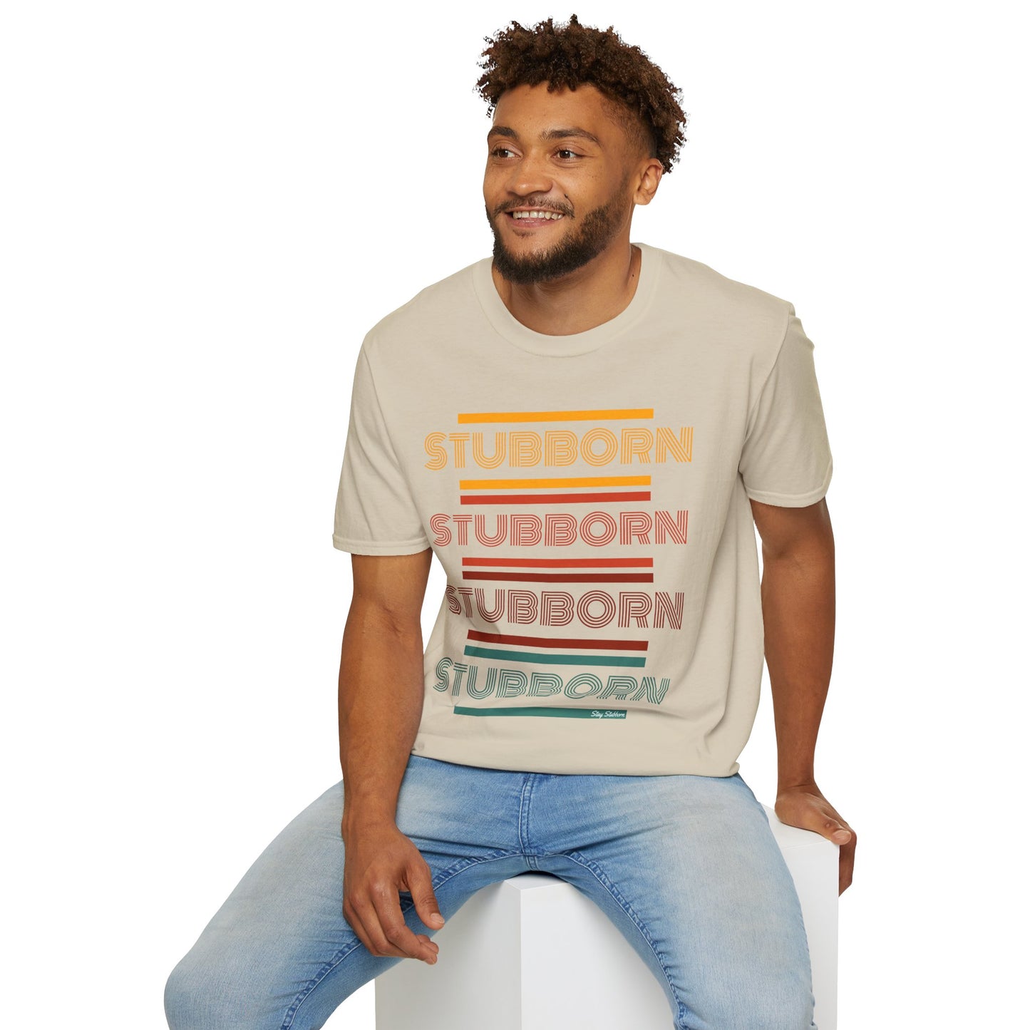 Stay Stubborn Retro - Men's T-Shirt