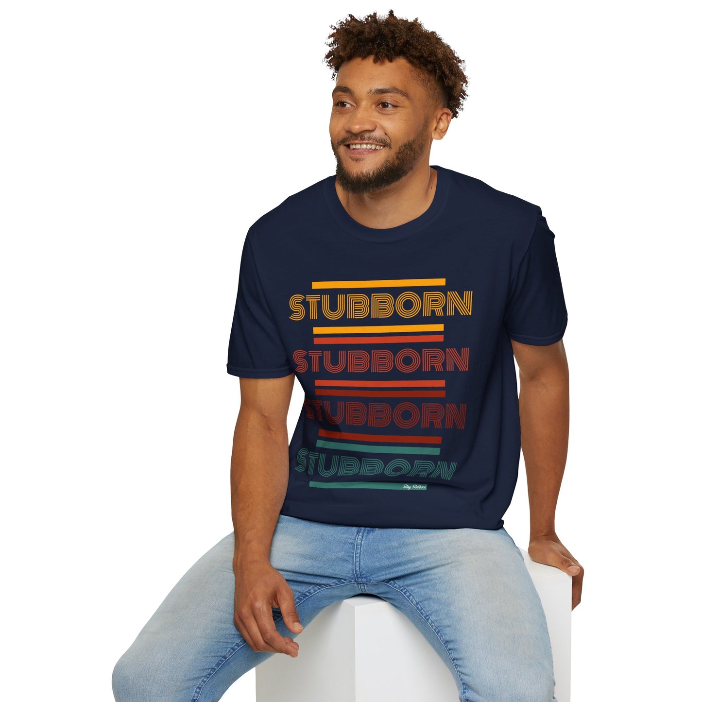 Stay Stubborn Retro - Men's T-Shirt