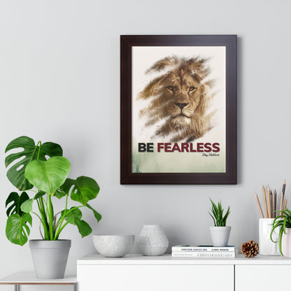 Fearless - Framed Vertical Poster