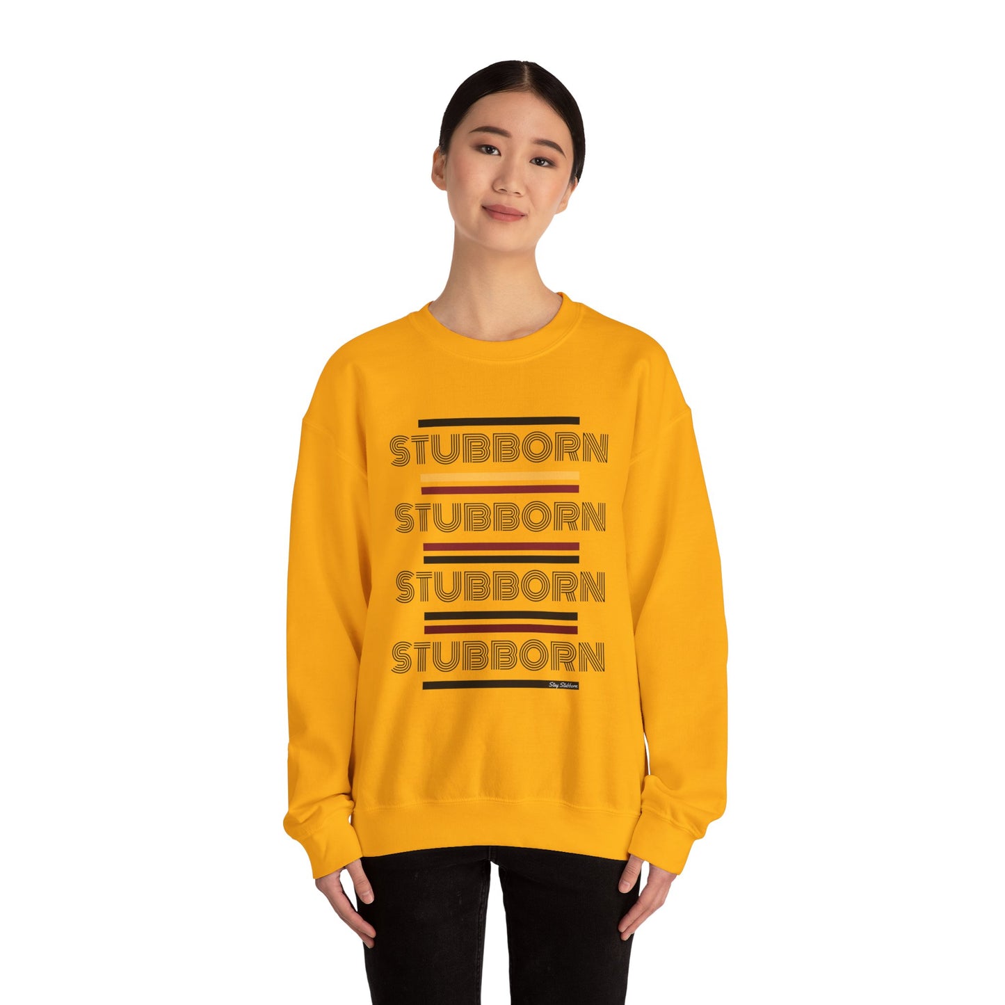 Stay Stubborn Retro - Women's Crewneck Sweatshirt