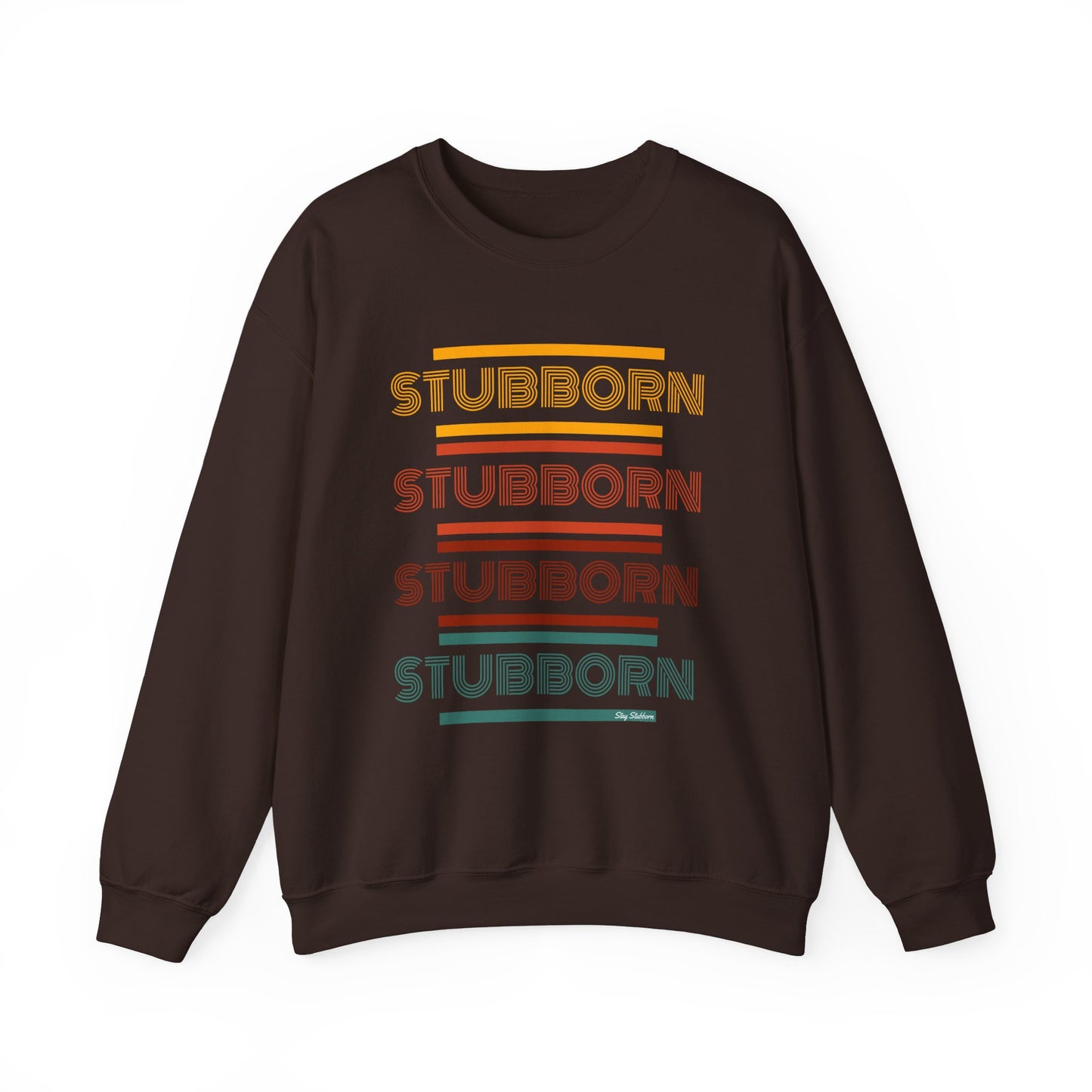 Stay Stubborn Retro - Women's Crewneck Sweatshirt