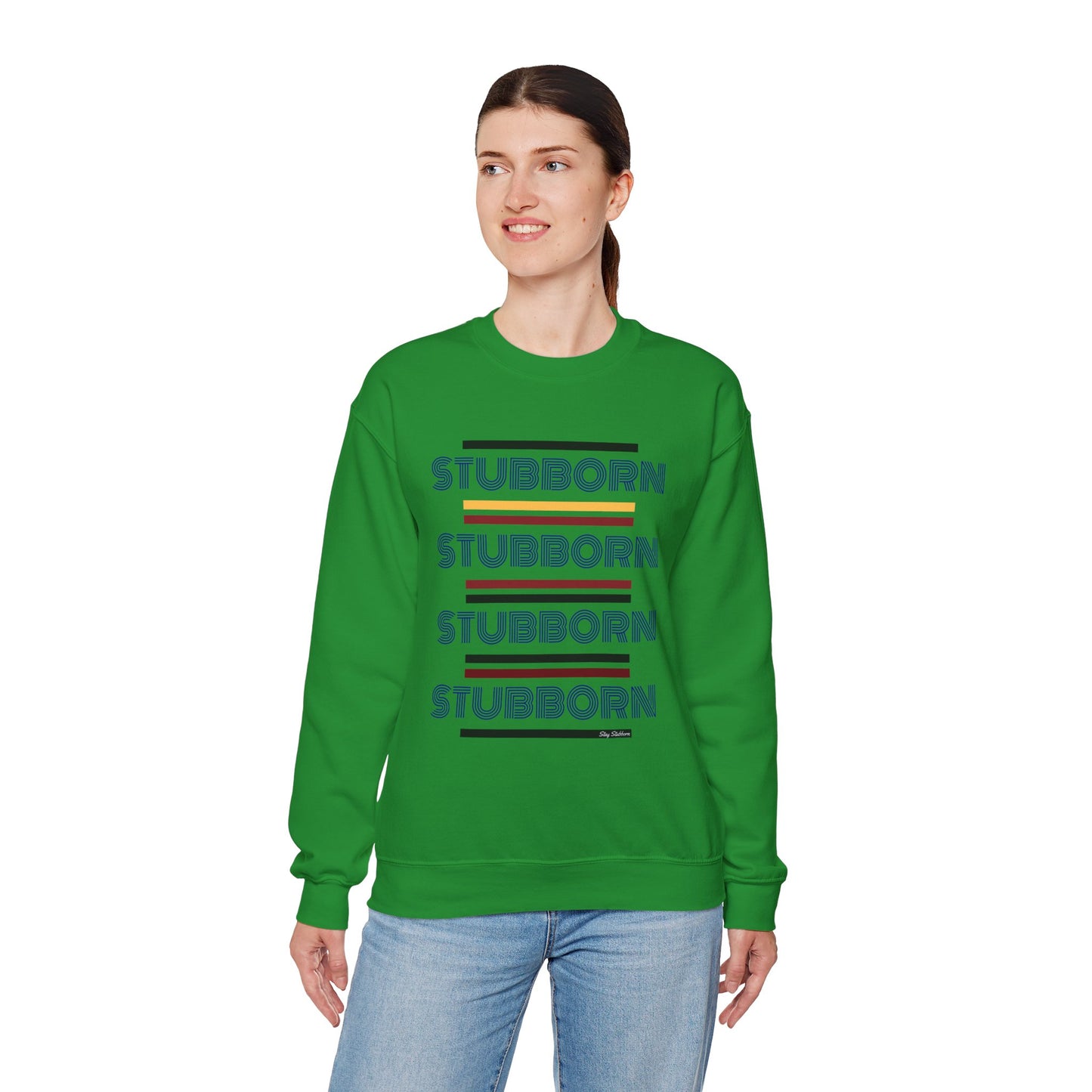 Stay Stubborn Retro - Women's Crewneck Sweatshirt