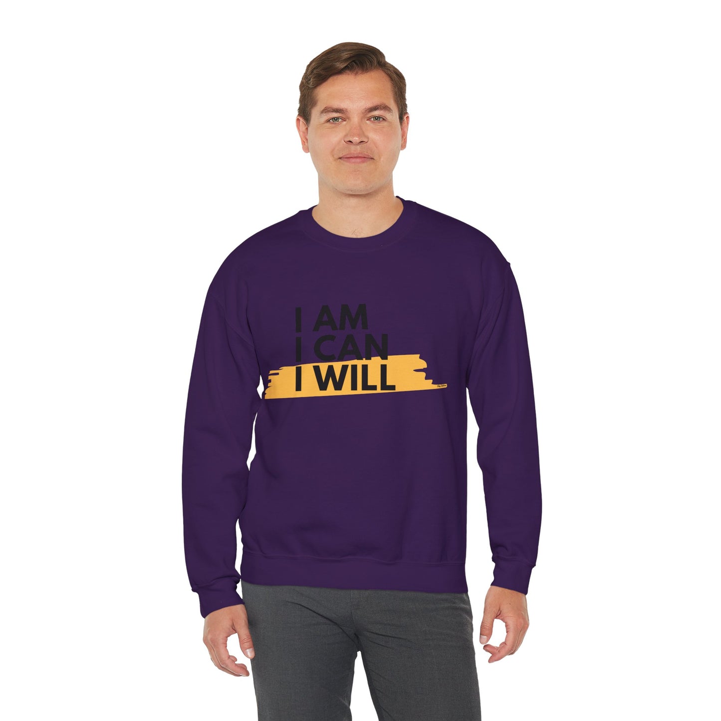 I AM, I CAN, I WILL - Men's Crewneck Sweatshirt
