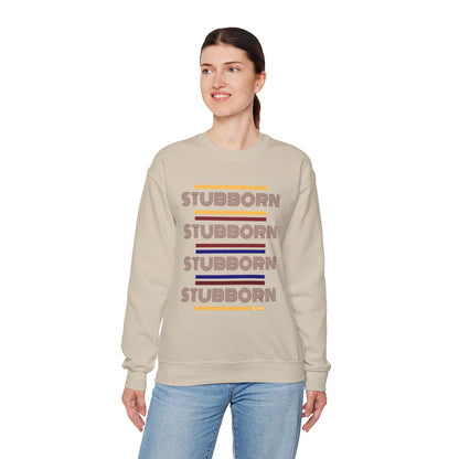 Stay Stubborn Retro - Women's Crewneck Sweatshirt