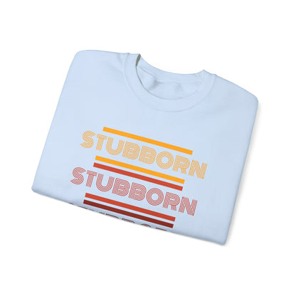 Stay Stubborn Retro - Women's Crewneck Sweatshirt
