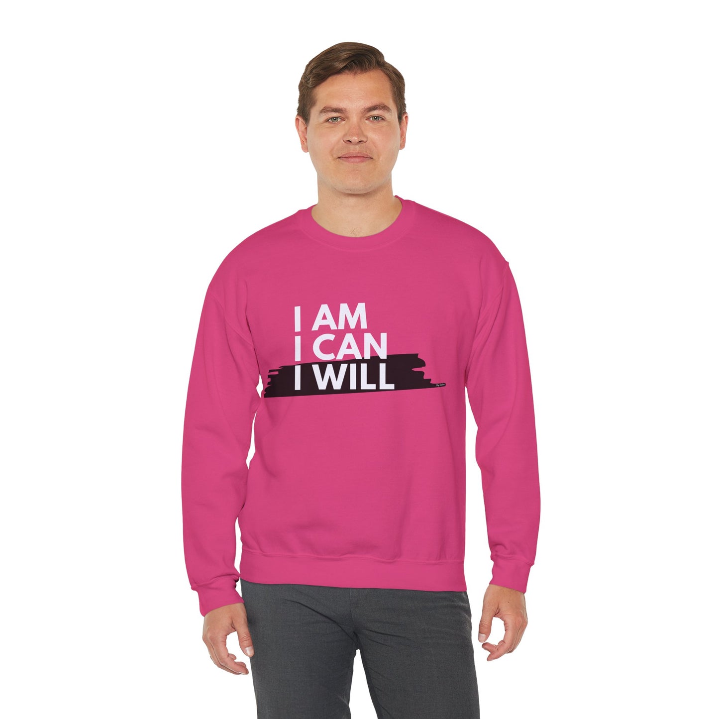 I AM, I CAN, I WILL - Men's Crewneck Sweatshirt
