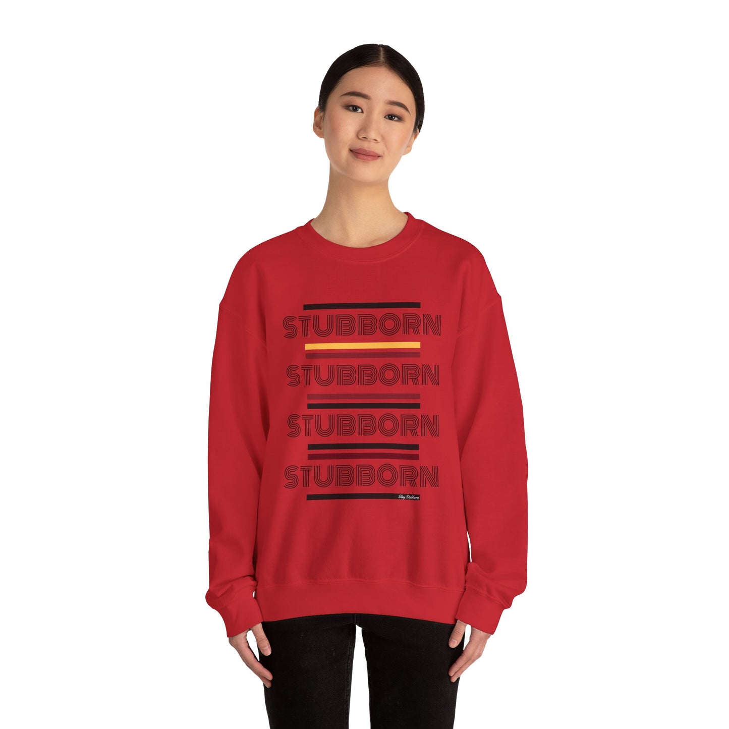 Stay Stubborn Retro - Women's Crewneck Sweatshirt