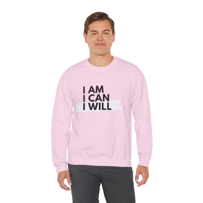I AM, I CAN, I WILL - Men's Crewneck Sweatshirt