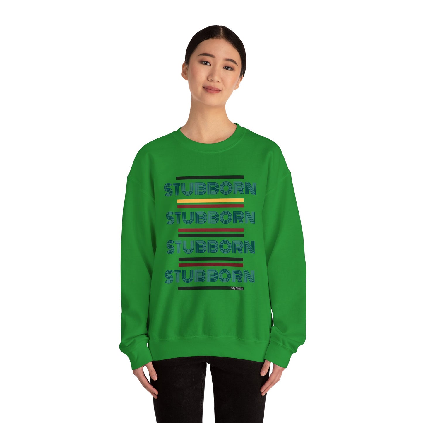 Stay Stubborn Retro - Women's Crewneck Sweatshirt