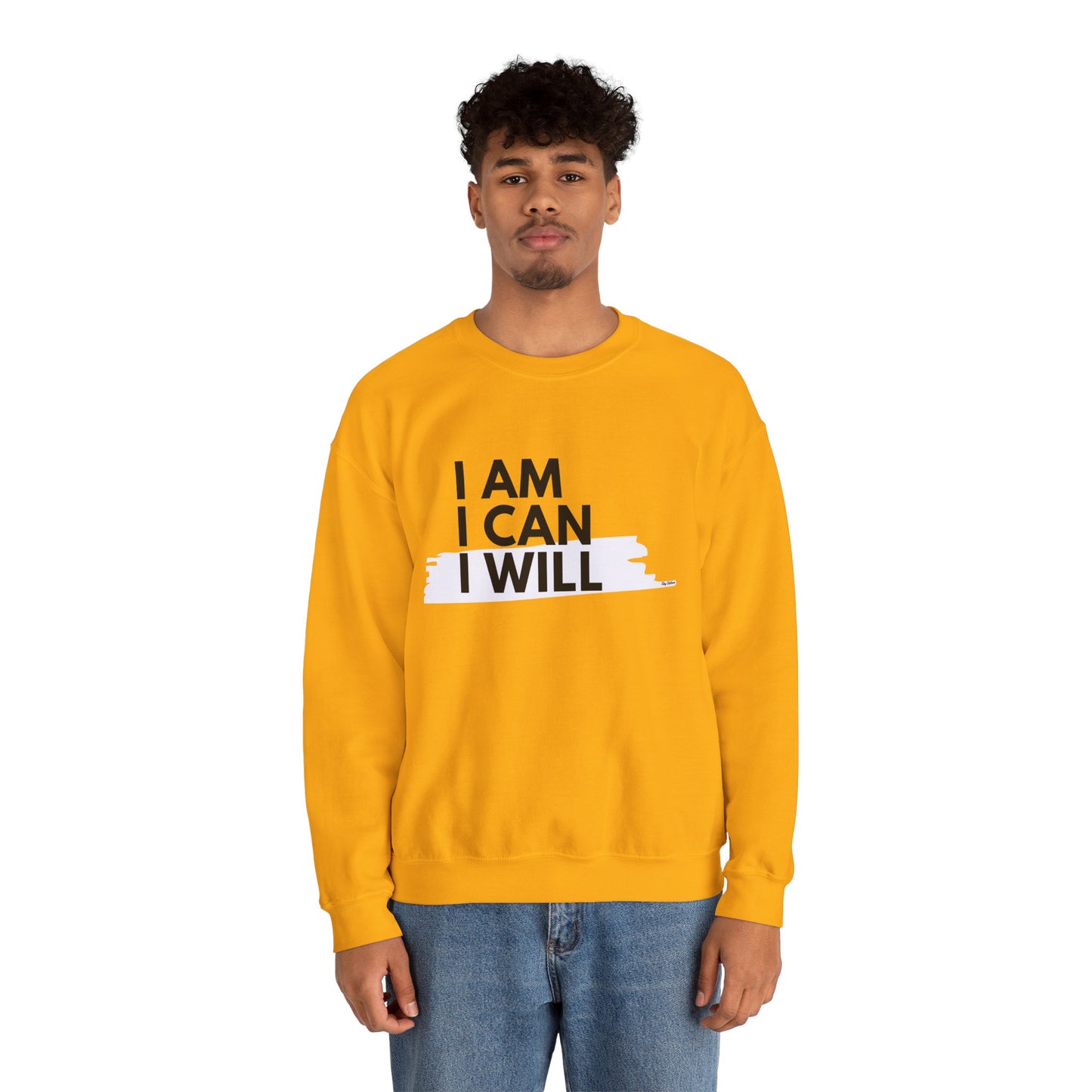 I AM, I CAN, I WILL - Men's Crewneck Sweatshirt