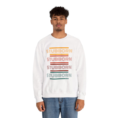 Stay Stubborn Retro - Men's Crewneck Sweatshirt