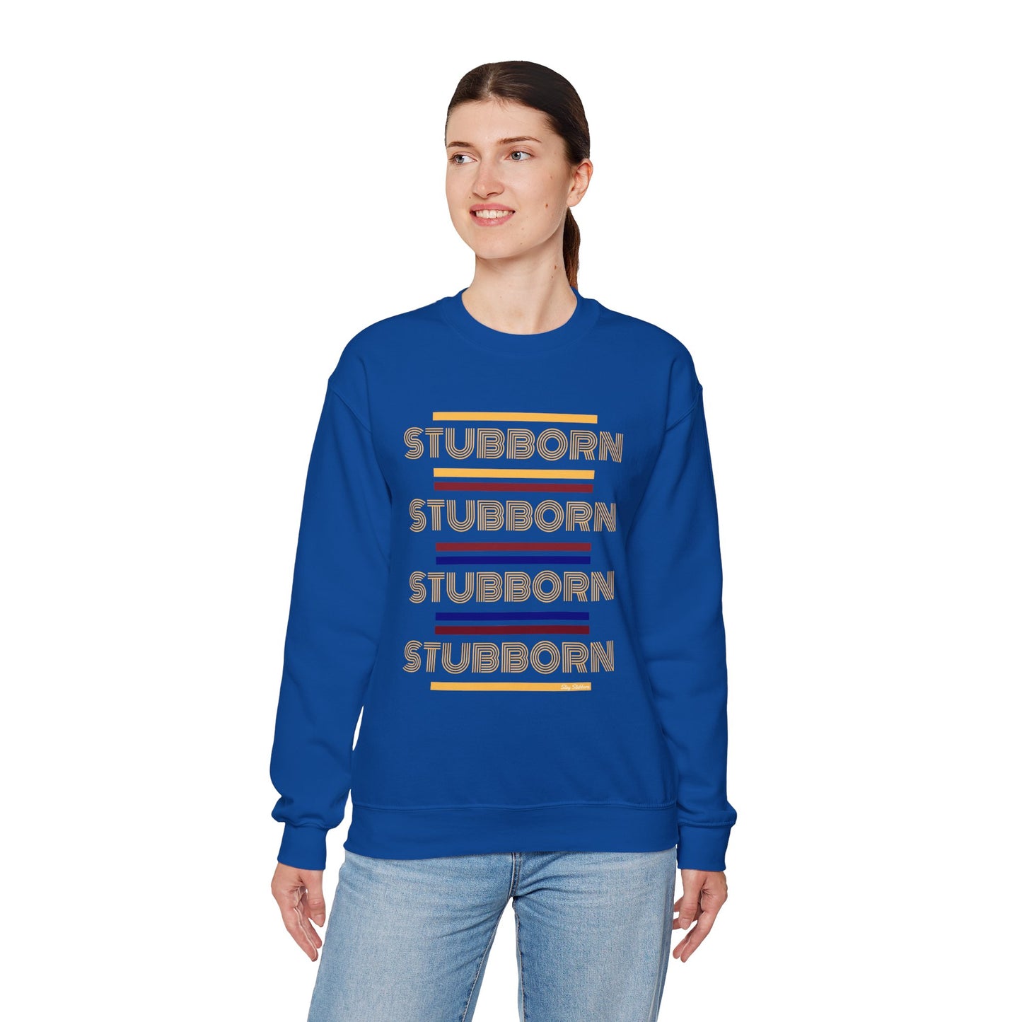 Stay Stubborn Retro - Women's Crewneck Sweatshirt