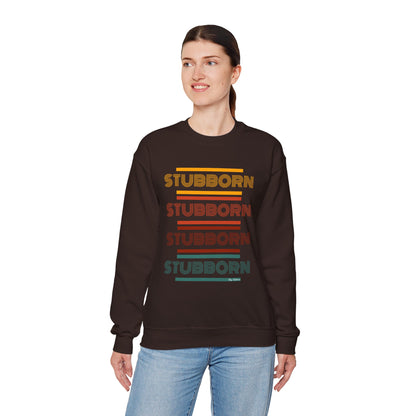 Stay Stubborn Retro - Women's Crewneck Sweatshirt