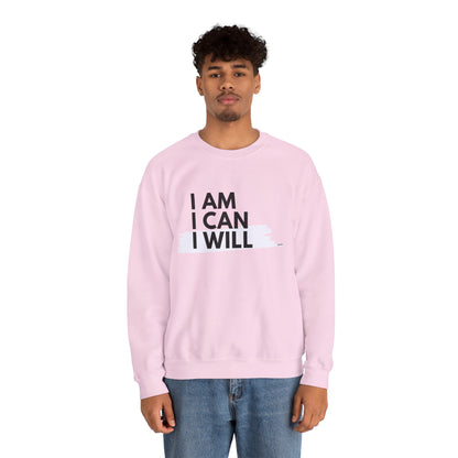 I AM, I CAN, I WILL - Men's Crewneck Sweatshirt