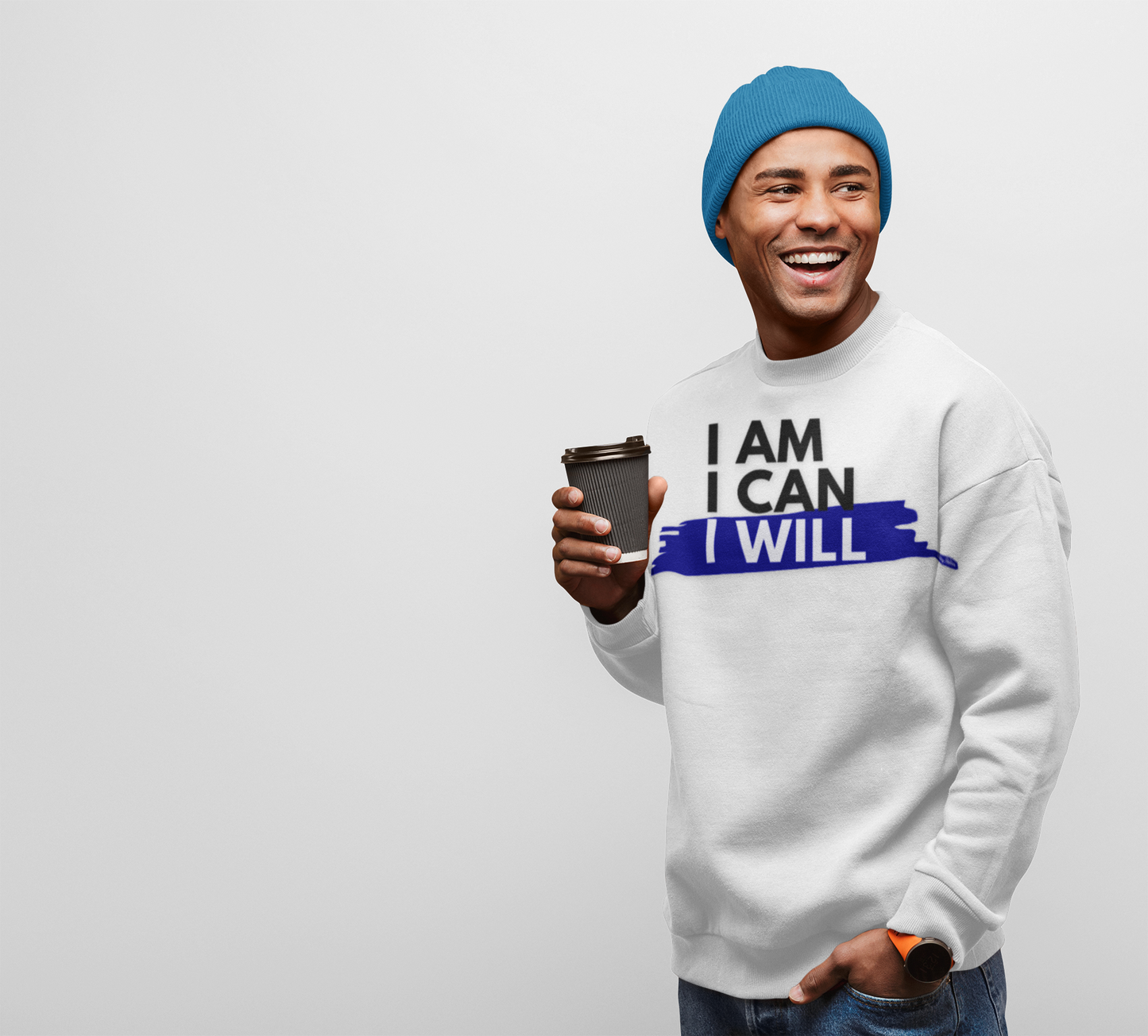I AM, I CAN, I WILL - Men's Crewneck Sweatshirt