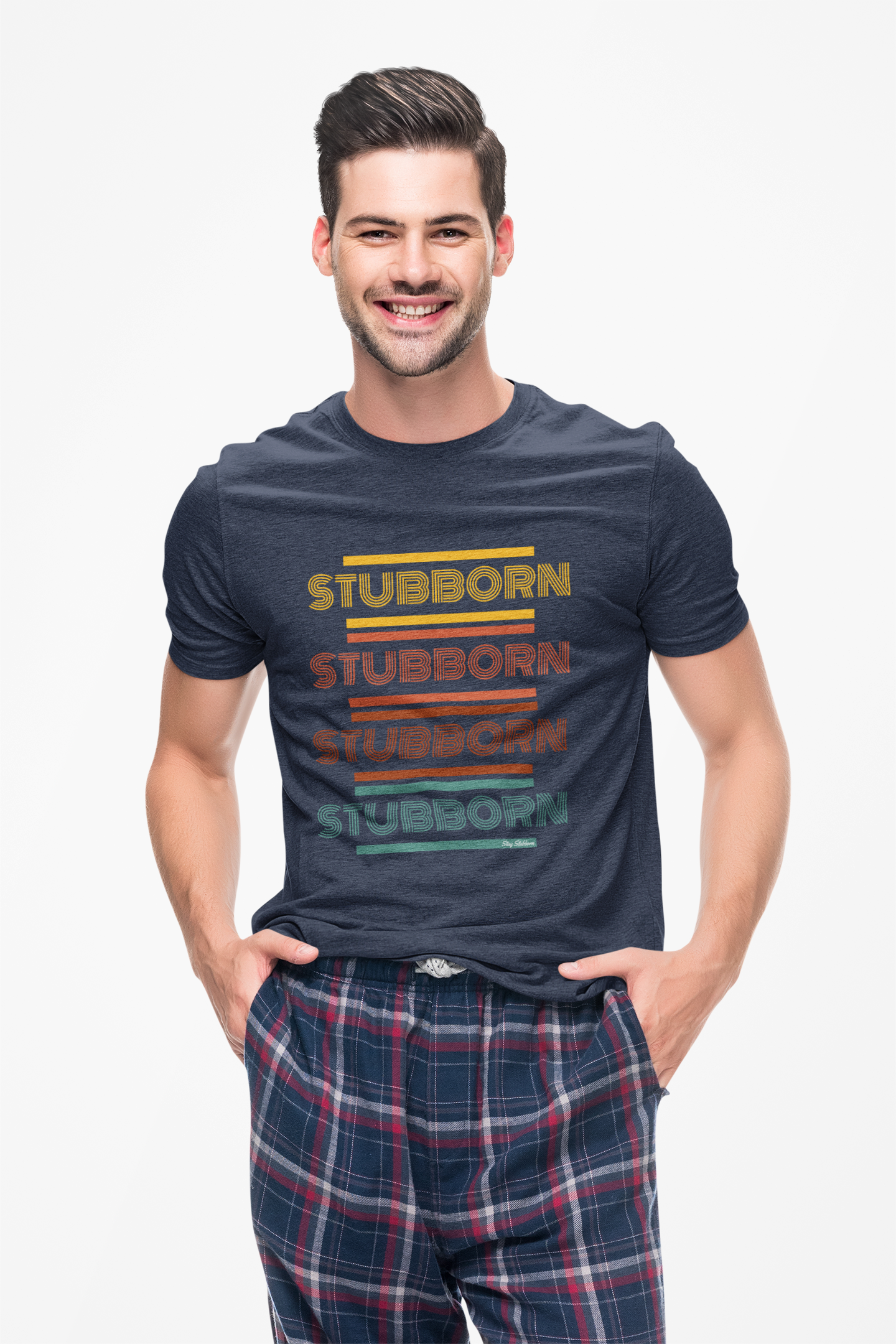 Stay Stubborn Retro - Men's T-Shirt