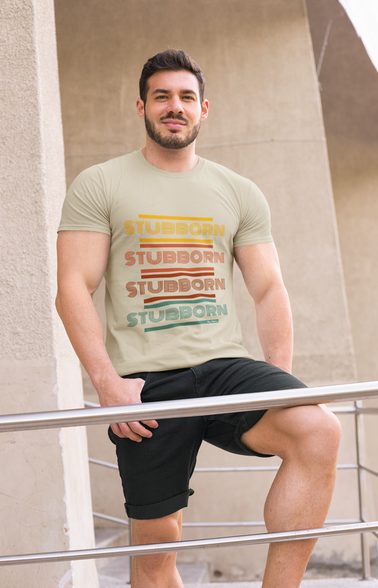 Stay Stubborn Retro - Men's T-Shirt