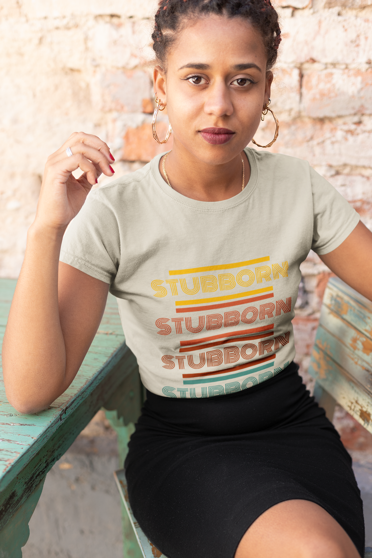 Stay Stubborn Retro - Women's T-Shirt